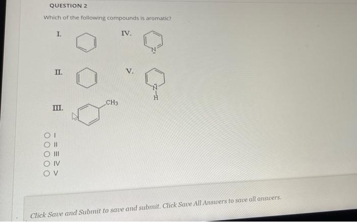 Solved Which of the following compounds is aromatic? Click | Chegg.com