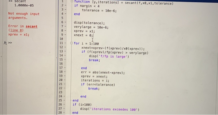 trying to solve in matlab but stuck. this is what i | Chegg.com