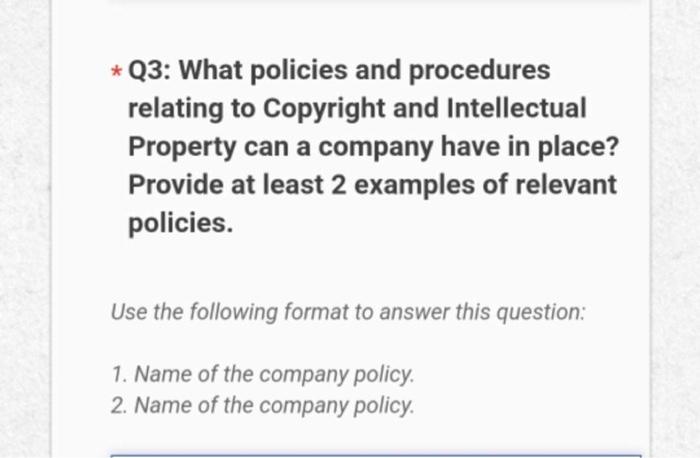 company policy examples