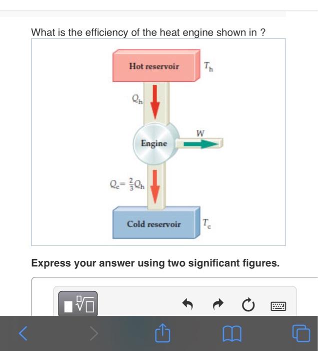 Solved What is the efficiency of the heat engine shown in ? | Chegg.com
