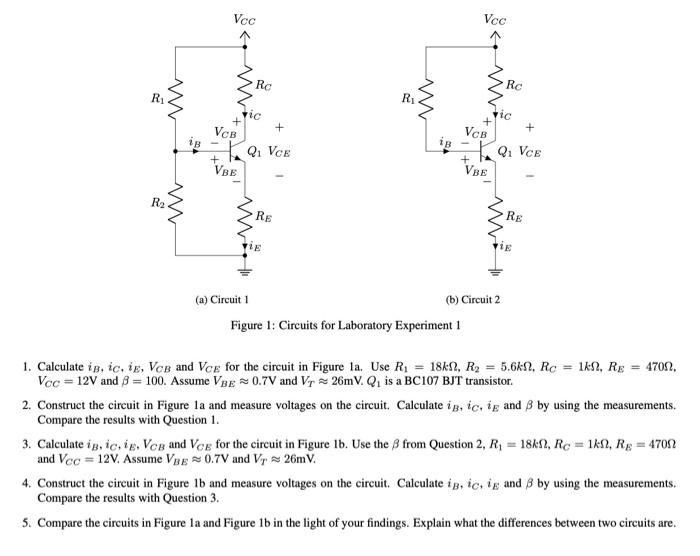 Solved (a) Circuit 1 (b) Circuit 2 Figure 1: Circuits For | Chegg.com