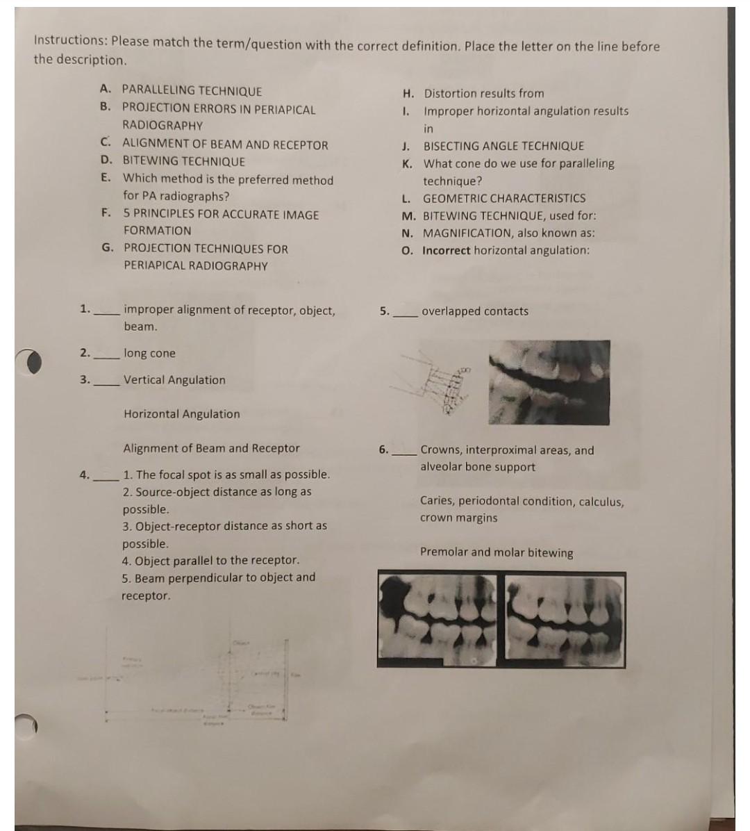 Solved Instructions: Please Match The Term/question With The | Chegg.com