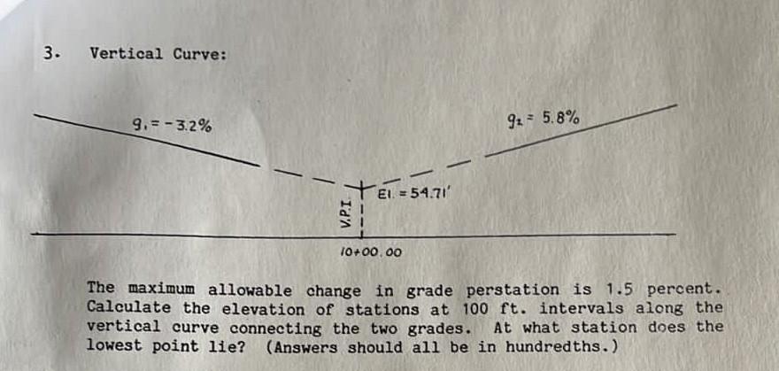 Solved 3 Vertical Curve The Maximum Allowable Change In Chegg solved-3-vertical-curve-the-maximum-allowable-change-in-chegg