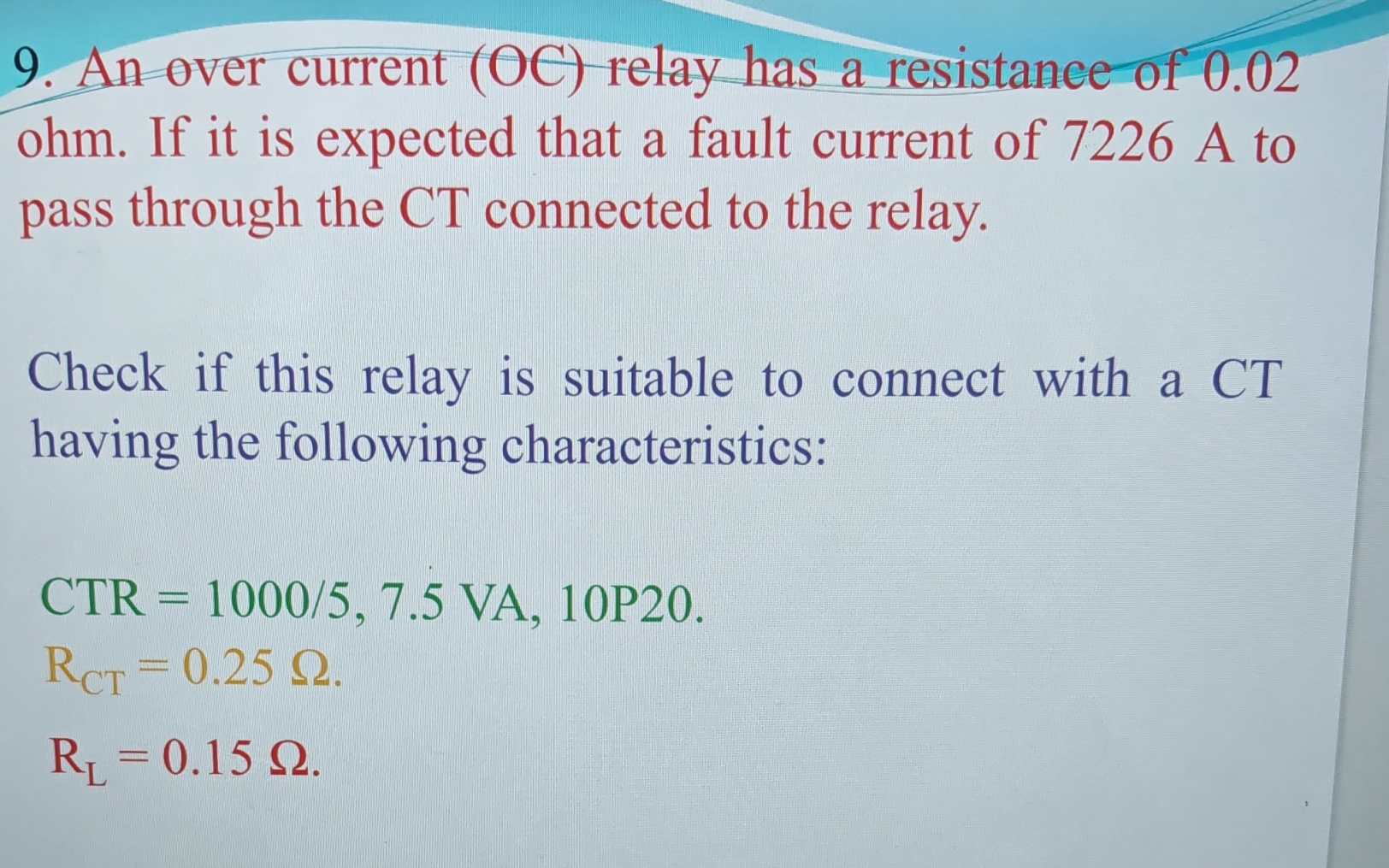 Solved An Over Current Oc ï Relay Has A Resistanee Of 0 02 Chegg Solved An Over Current Oc ï Relay Has A Resistanee Of 0 02 Chegg