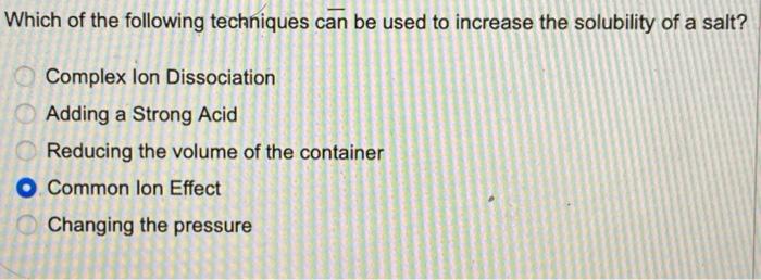 Solved Which of the following techniques can be used to | Chegg.com