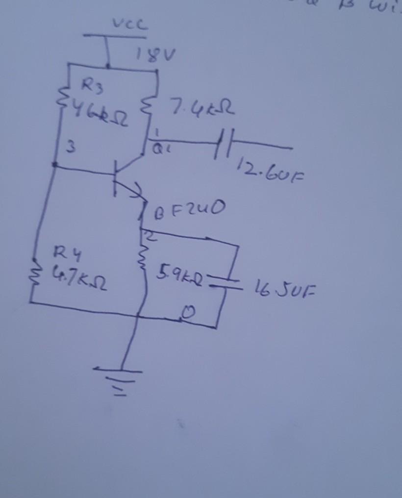 Solved Determine The DC Bias Voltage Vce And The Current Ic | Chegg.com