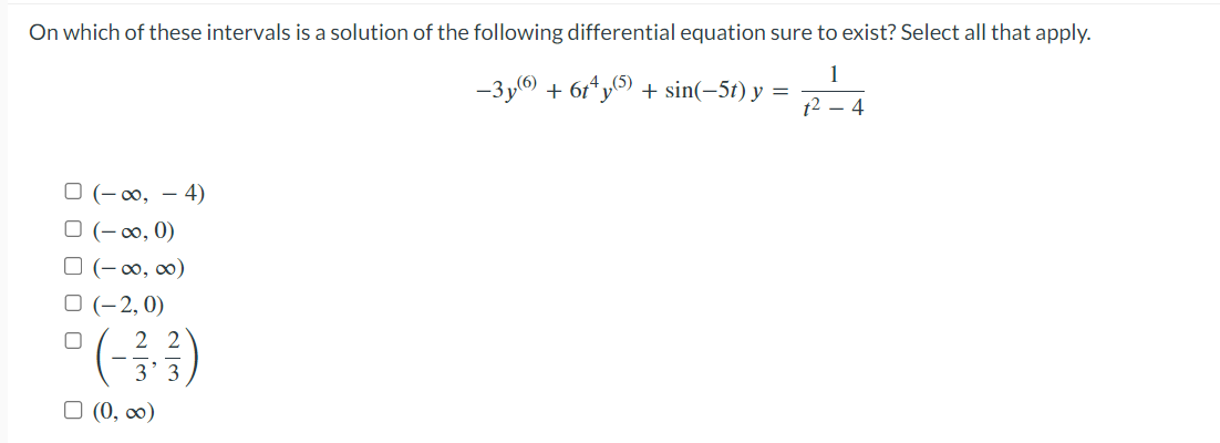 Solved On Which Of These Intervals Is A Solution Of The 