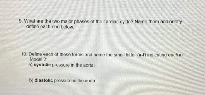 Solved Heart Valves and the Cardiac Cycle Model 1: Opening | Chegg.com