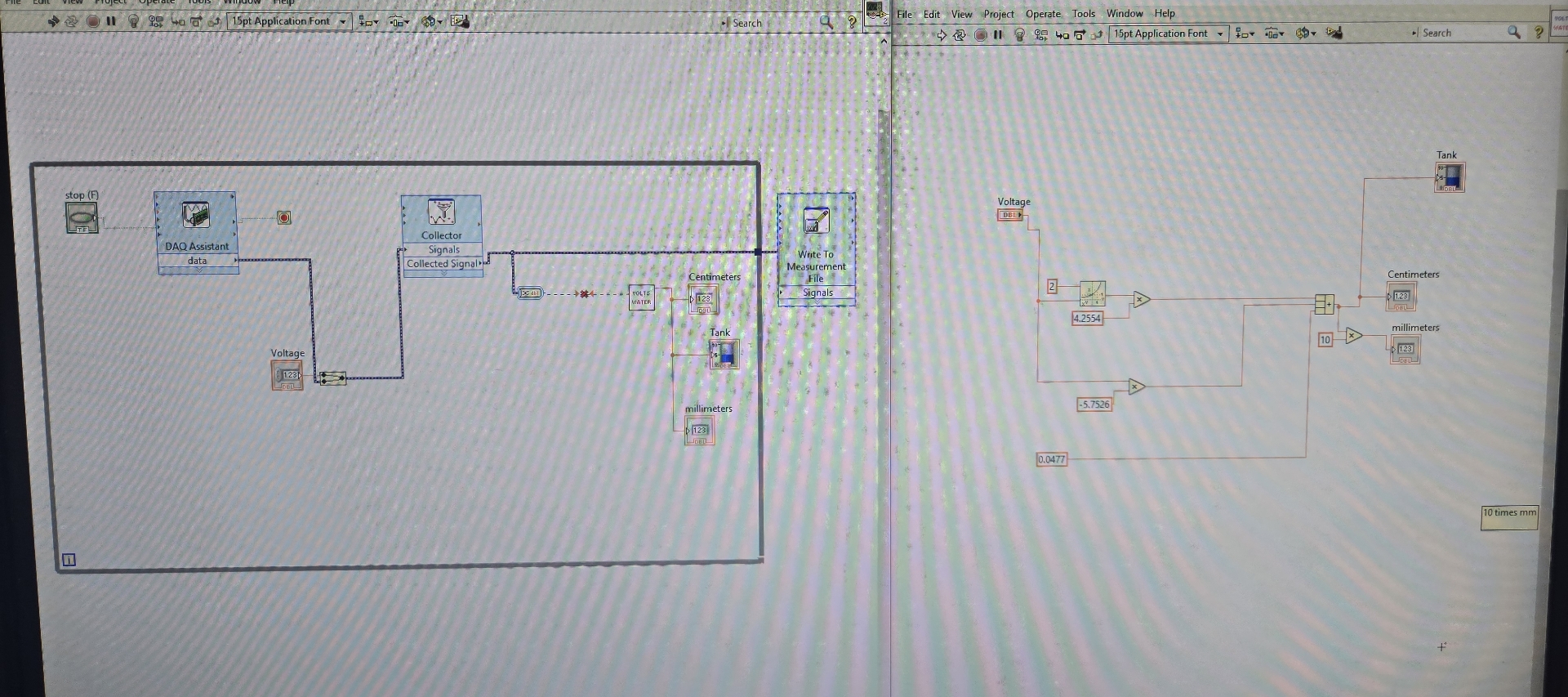 Solved i need help in completyin this labview code for a | Chegg.com