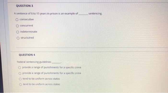 Solved QUESTION 1 20 po The just deserts model of sentencing | Chegg.com