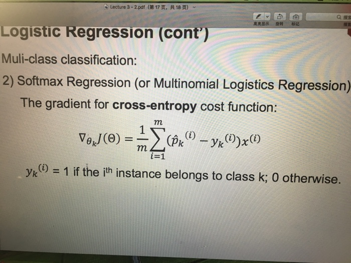 Recall The Multi-class Softmax Regression Model On | Chegg.com