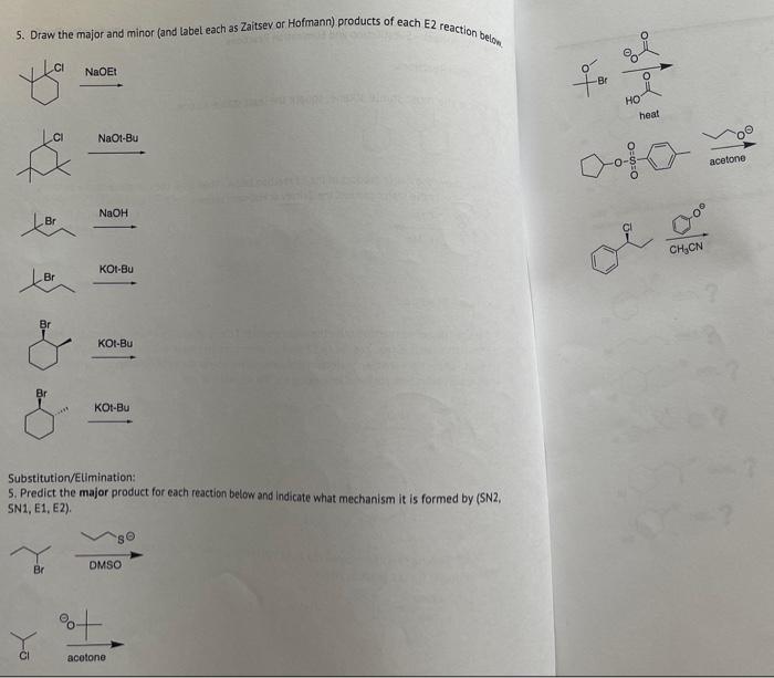 Solved 5 Draw The Major And Minor And Label Each As 1916