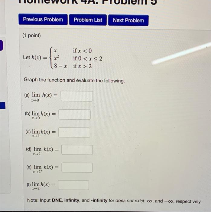Solved Homework 4A: Problem 1 Previous Problem Problem List | Chegg.com