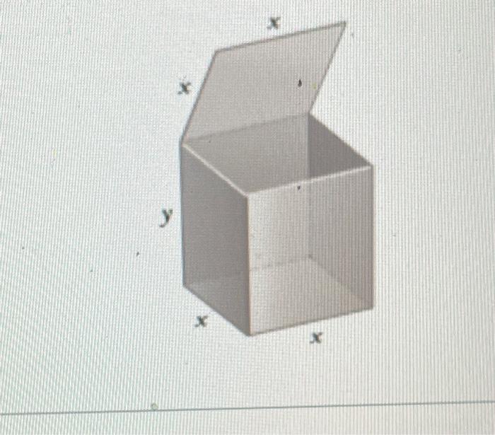 Solved A rectangular box with a volume of 80ft3 is to be