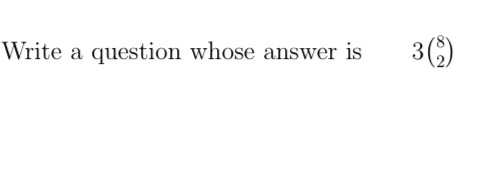Solved Write a question whose answer is 30 Chegg com