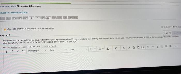 Solved Remaining Time: 38 minutes, 23 seconds. Question | Chegg.com
