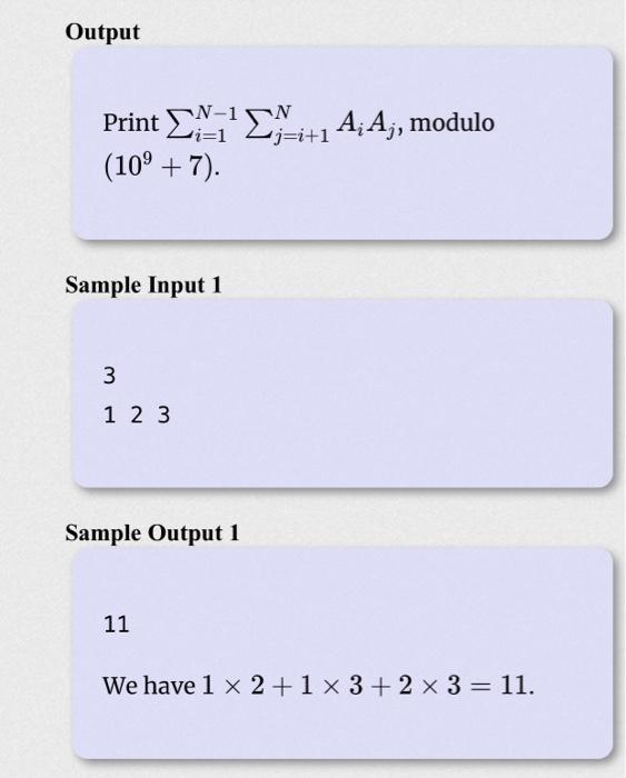 Solved Problem Statement Given are N integers A1,..., An. | Chegg.com
