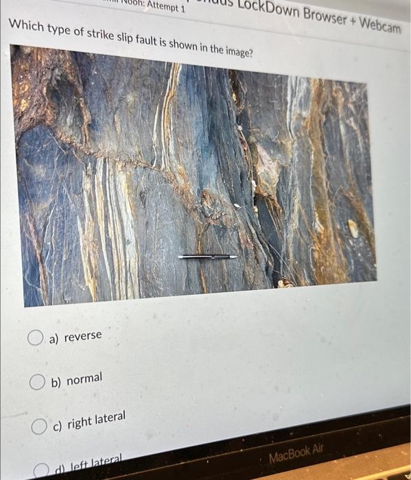 Solved Which type of strike slip fault is shown in the | Chegg.com