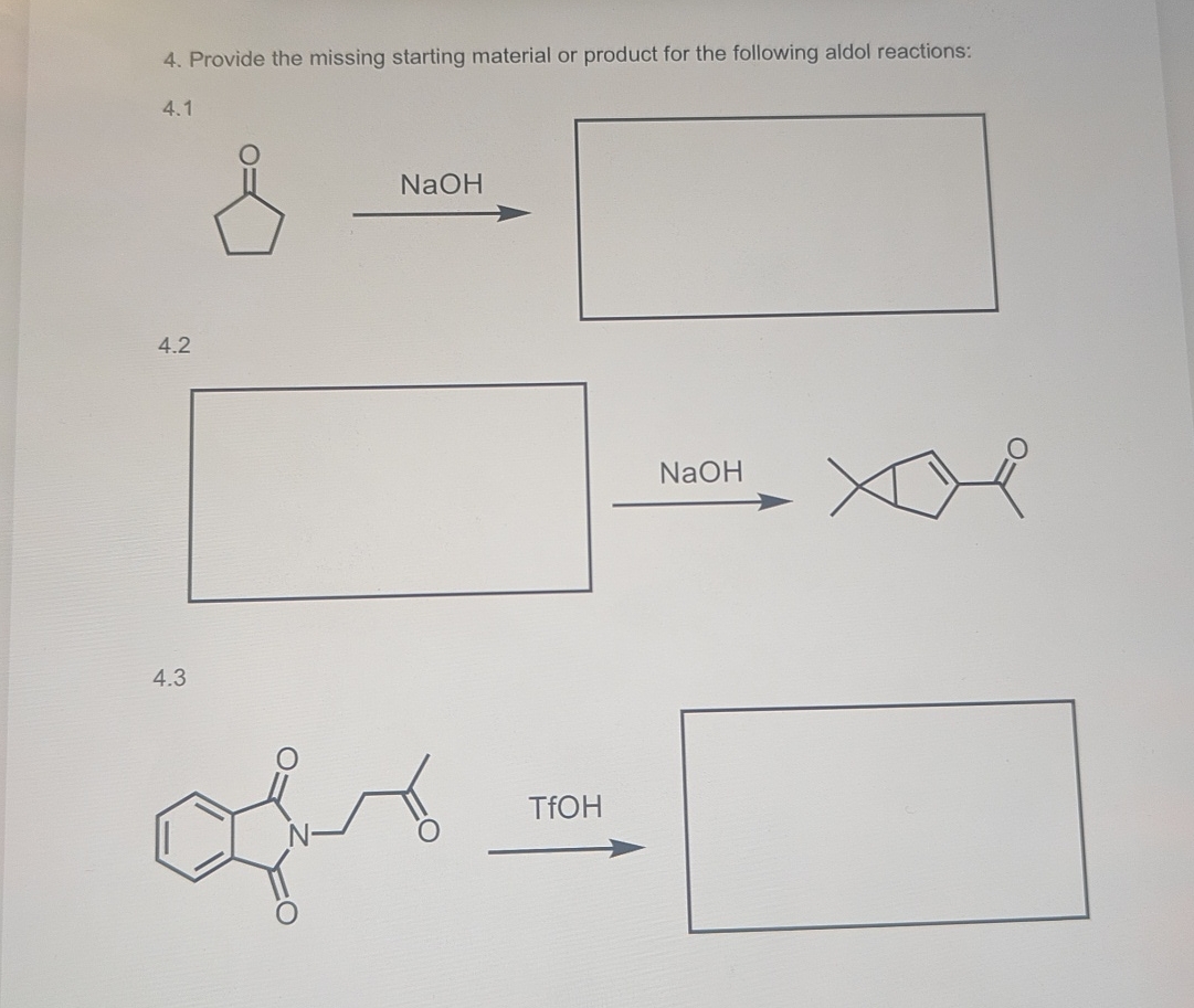 Solved Provide the missing starting material or product for | Chegg.com
