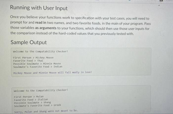 Solved Write Two Functions Function 1 - is_odd_match() | Chegg.com