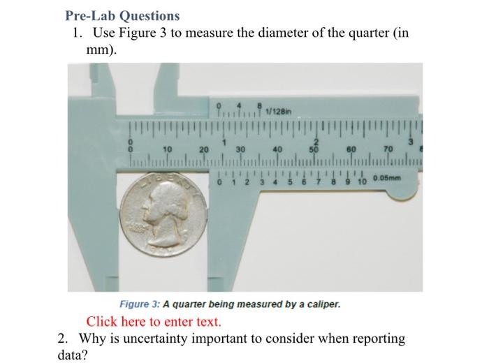 Solved Pre Lab Questions 1. Use Figure 3 to measure the Chegg