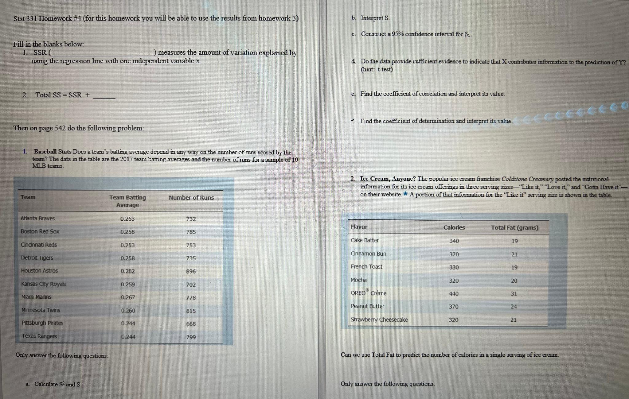 Solved Stat 331 ﻿Homework #4 (for this homework you will be | Chegg.com