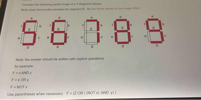 Solved Consider the following partial image of a 7-Segment | Chegg.com