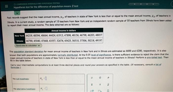 Solved CONFIDENCE INTERVALS AND HYPOTHESS TESTING Hypothesis | Chegg.com
