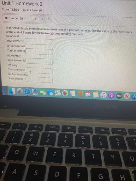 Solved biomework Un Homework Unit 1 Homework 2 Score: | Chegg.com