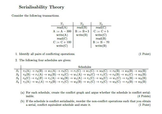 Solved Consider The Following Transactions. 1. Identify All | Chegg.com