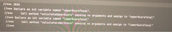 Solved 11*** JAVA 11*** Declare an int variable named | Chegg.com