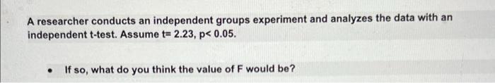 independent groups in experiment