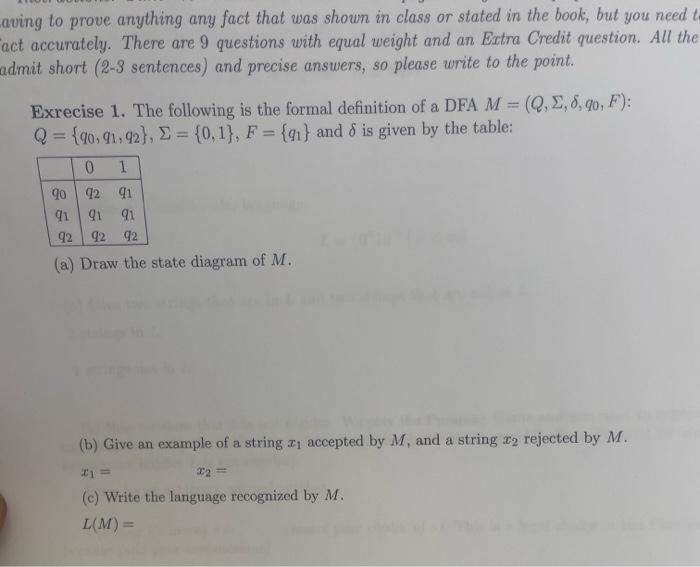 Solved aving to prove anything any fact that was shown in | Chegg.com