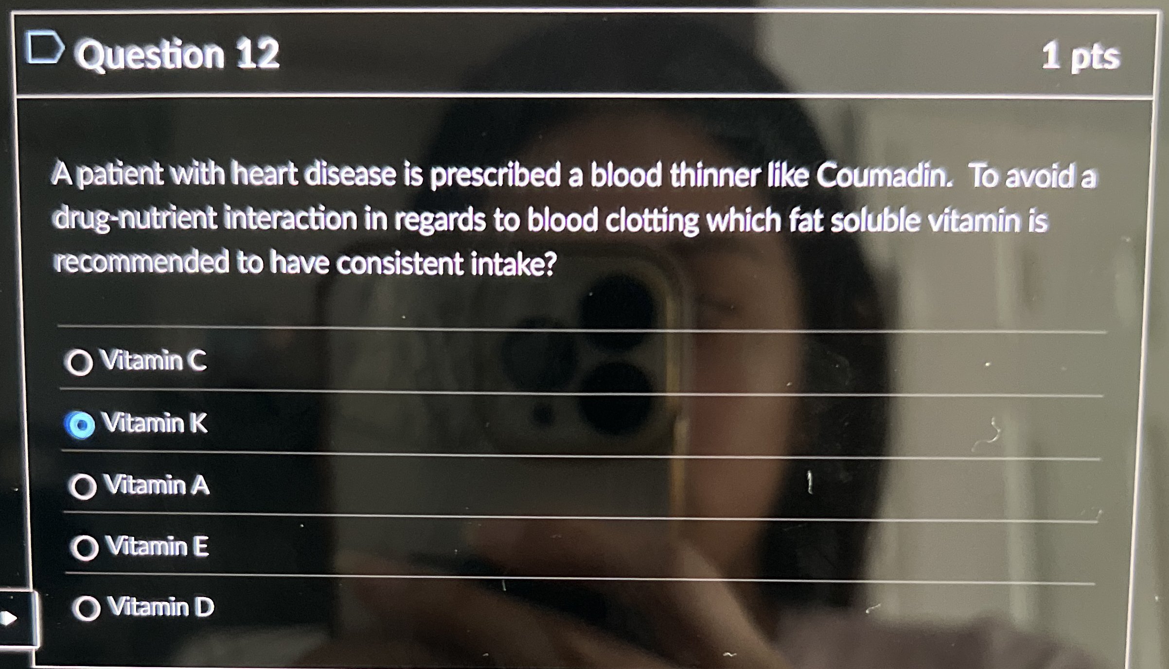 Solved Question 121 ﻿ptsA patient with heart disease is