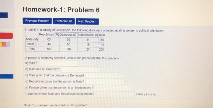 Solved Homework-1: Problem 6 Previous Problem Problem List | Chegg.com