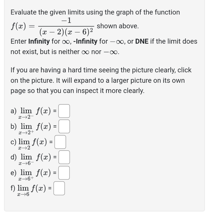 Solved Evaluate the given limits using the graph of the | Chegg.com