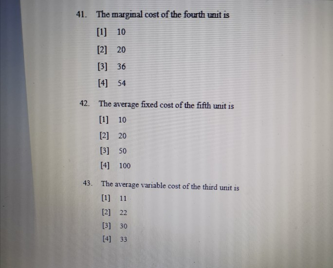 Solved Use the data in the following table to answer | Chegg.com