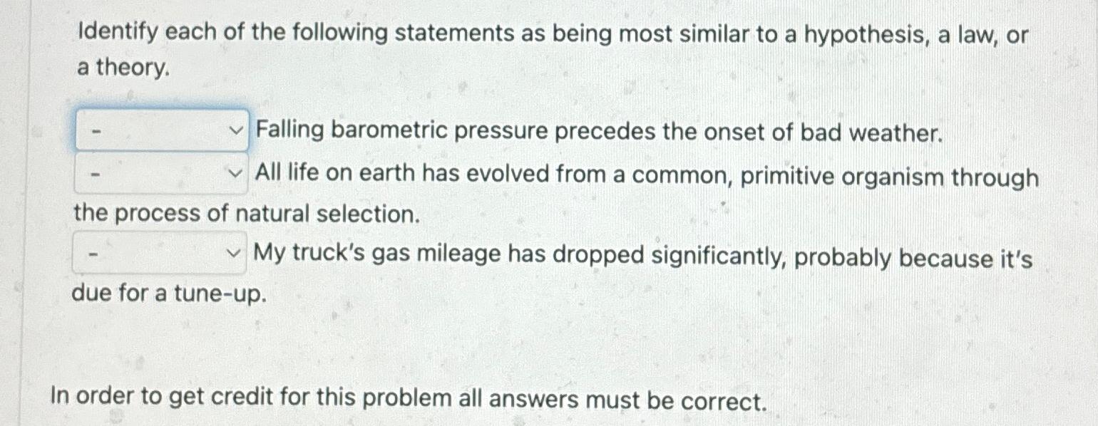 Solved Identify each of the following statements as being | Chegg.com
