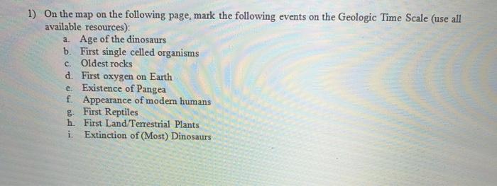Solved Eon Era Period Epoch Holocene O Yr. Quaternary | Chegg.com