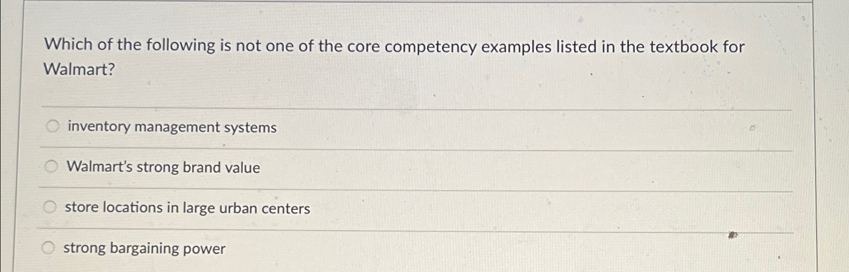 Solved Which of the following is not one of the core | Chegg.com