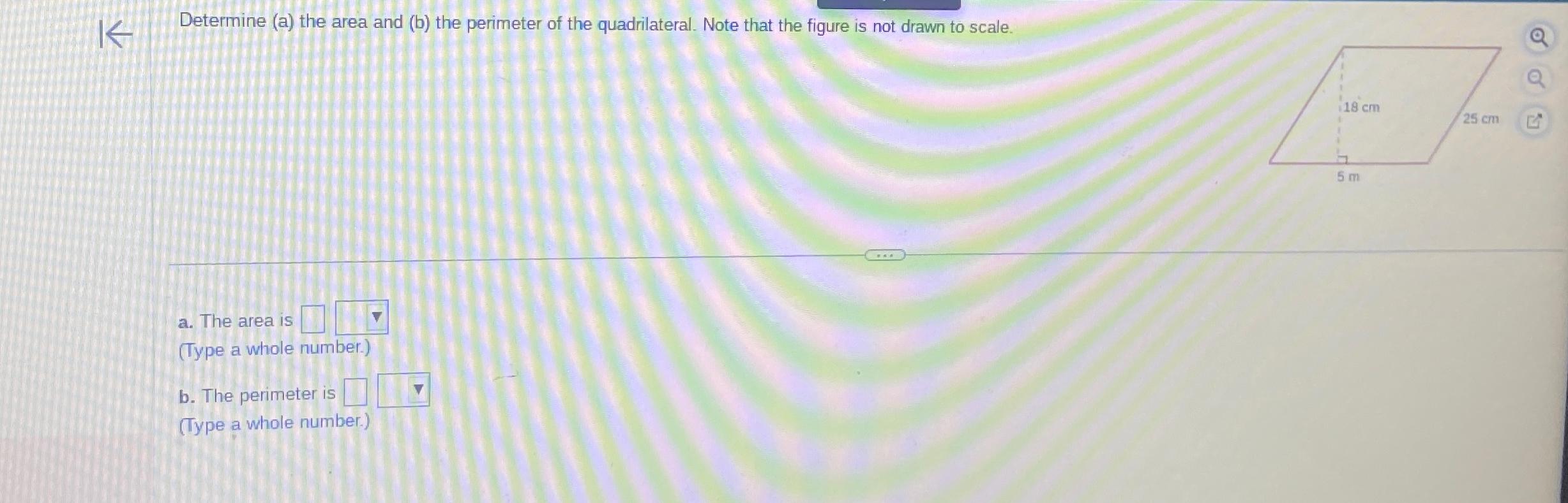 Solved KDetermine (a) ﻿the Area And (b) ﻿the Perimeter Of | Chegg.com