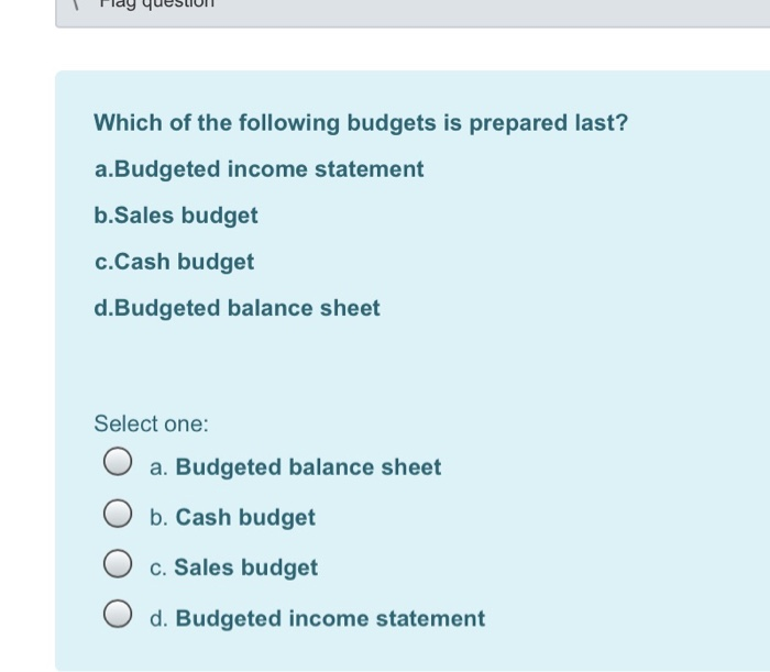 solved-which-of-the-following-budgets-is-prepared-last-chegg