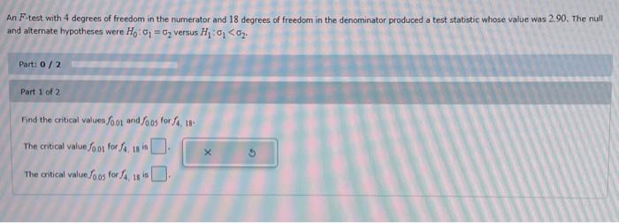 DEGREES OF FREEDOM FOR F TEST visual data 6