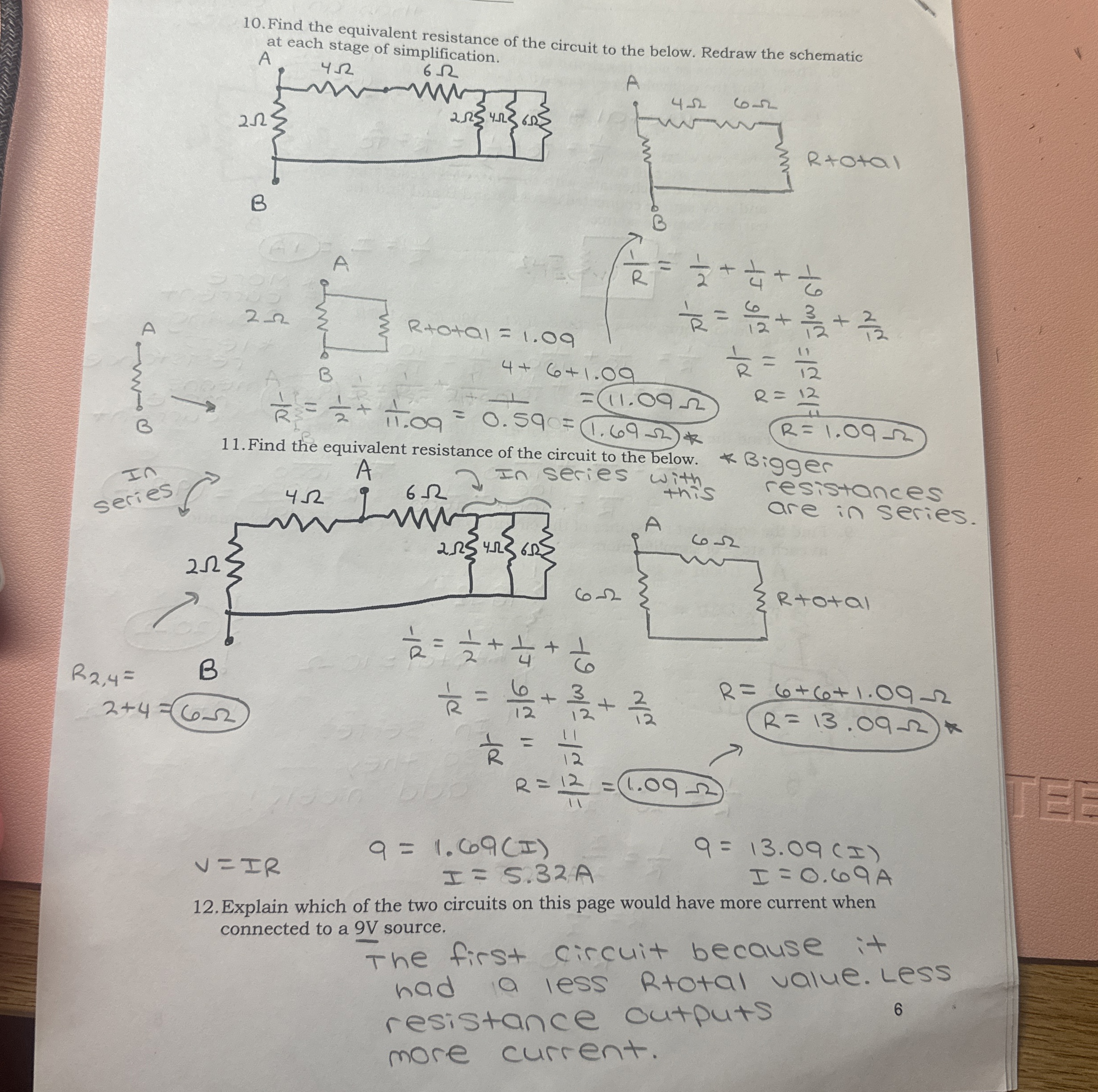 Solved Find the equivalent resistance of the circuit to the | Chegg.com
