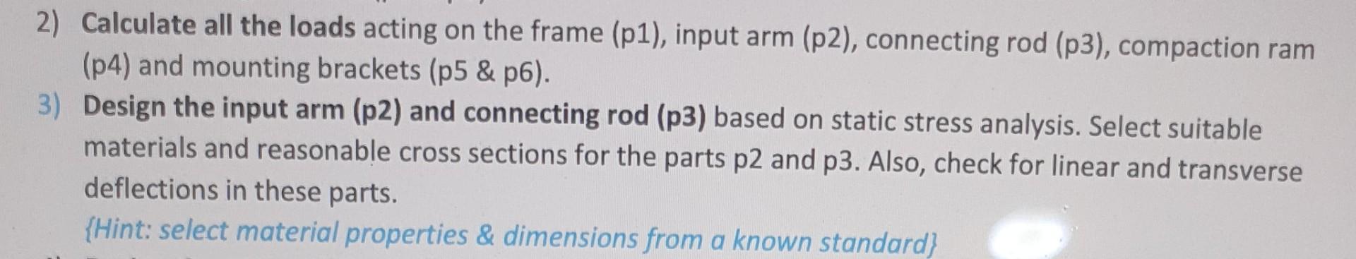 solved-2-calculate-all-the-loads-acting-on-the-frame-p1-chegg