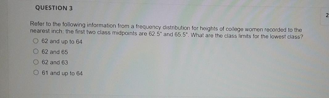 Solved QUESTION 3 2 Refer to the following information from | Chegg.com