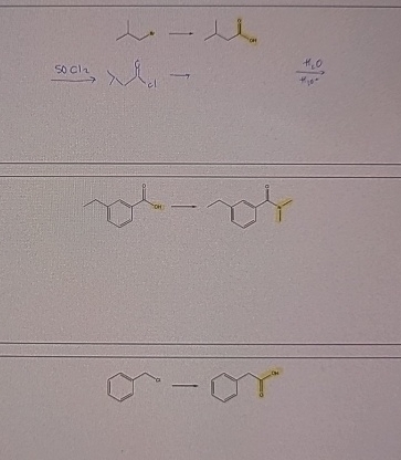 Solved provide a synthetic route for each of the following | Chegg.com
