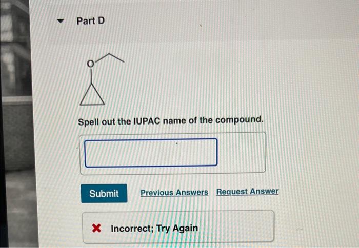 Solved Spell Out The IUPAC Name Of The Compound. | Chegg.com