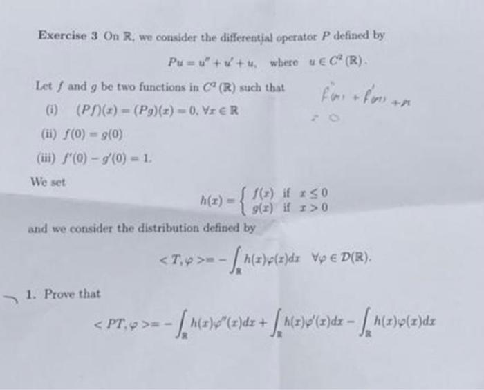 Solved Exercise 3 On R We Consider The Differential