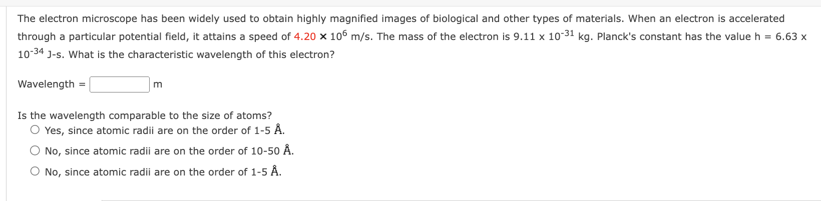Solved The electron microscope has been widely used to | Chegg.com